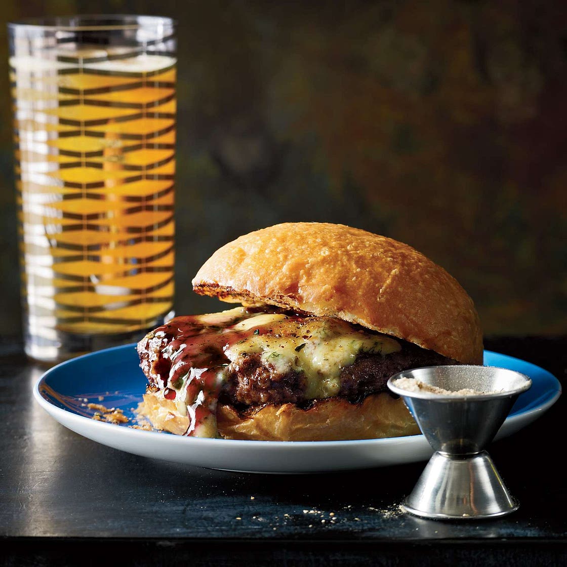 Umami Burgers with Port and Stilton