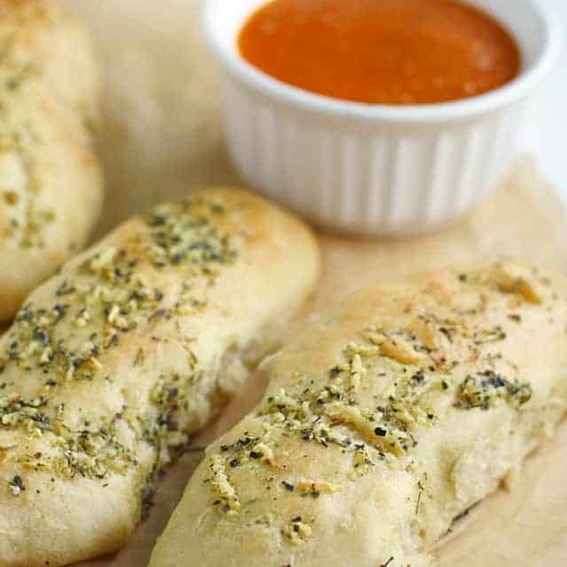 Vegan Garlic Herb Breadsticks