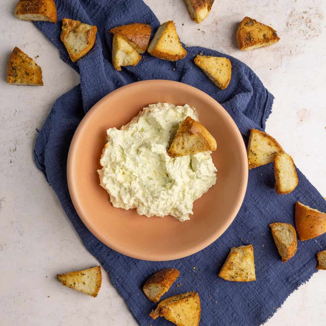 Pepperoncini Dip with Bagel Chips