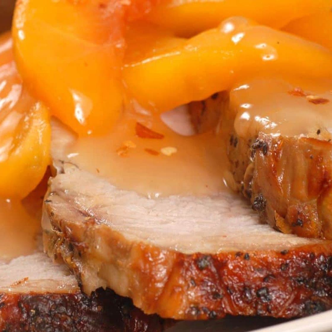 Brown Butter Peach Bourbon BBQ Sauce Recipe