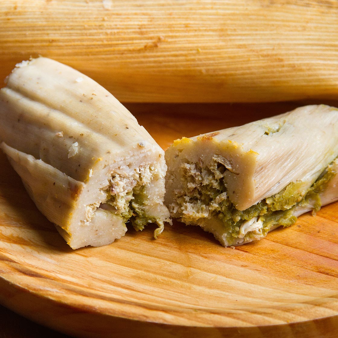 Green Chile Chicken Tamales (Tamales con Salsa Verde y Pollo)