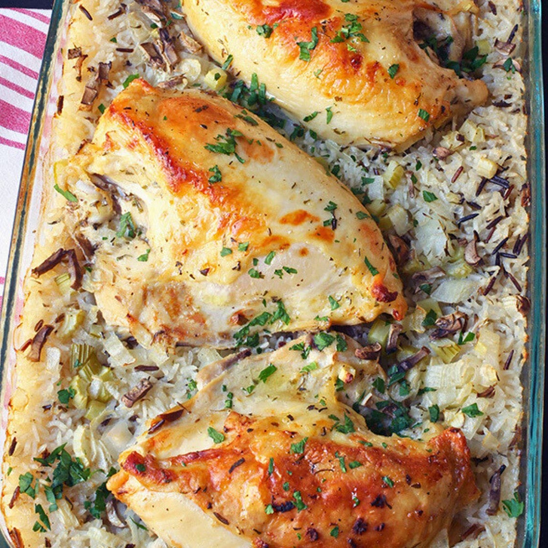 Chicken and Wild Rice Bake