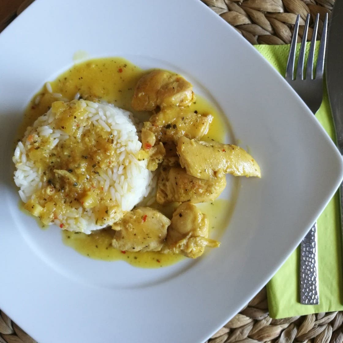 Κοτόπουλο μπουκιές με σάλτσα Πορτοκάλι - Μουστάρδα