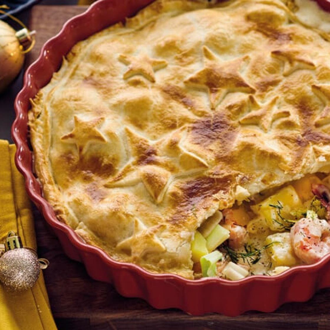 Lachs-Garnelen-Pie