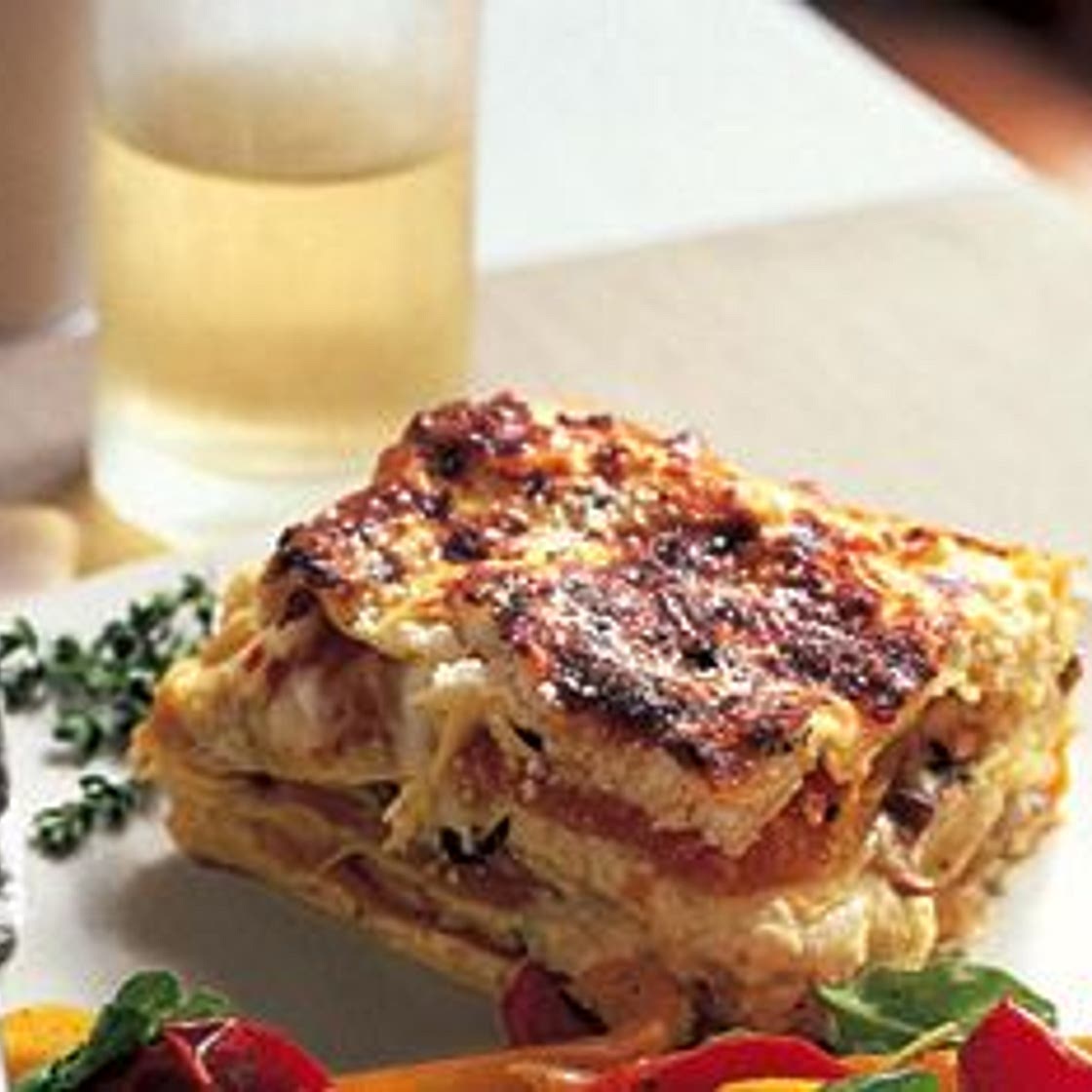 Butternut Squash and Mushroom Lasagna