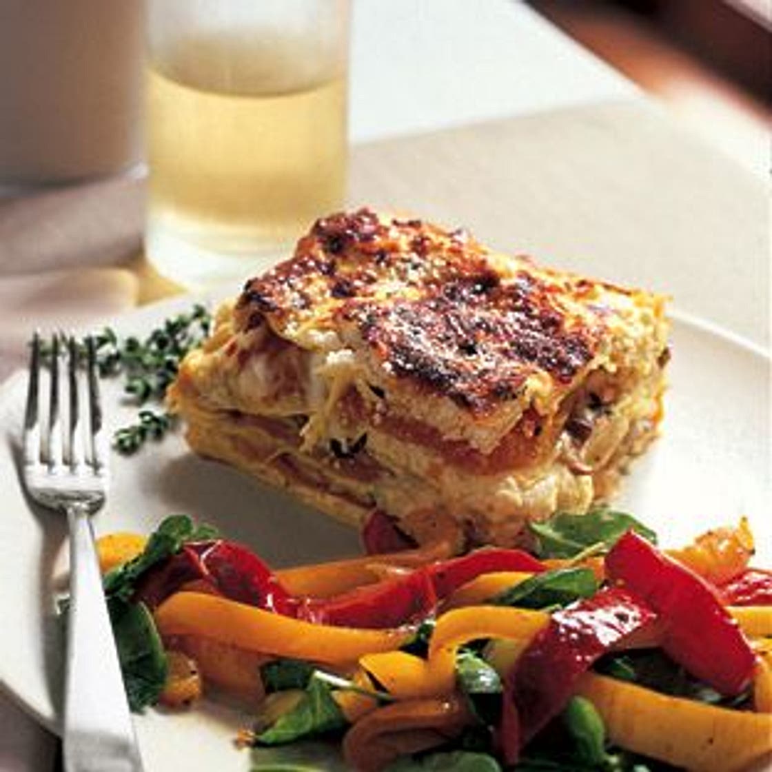 Butternut Squash and Mushroom Lasagna
