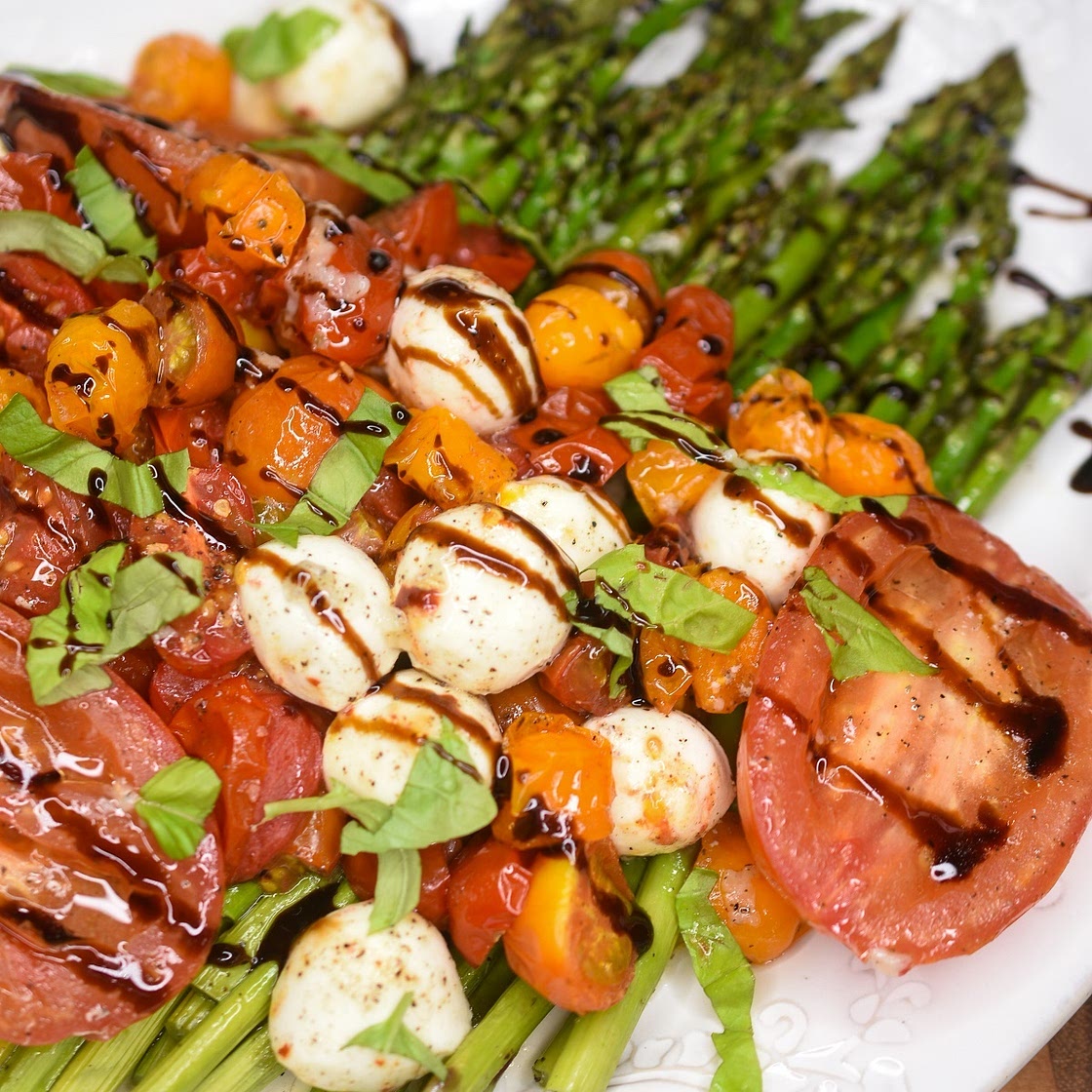 Asparagus Caprese Salad