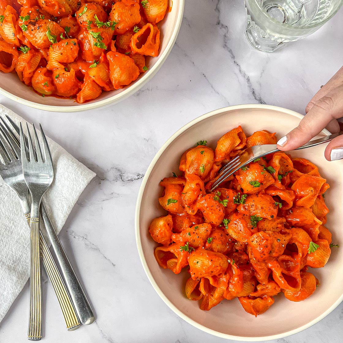 Roasted Bell Pepper Pasta