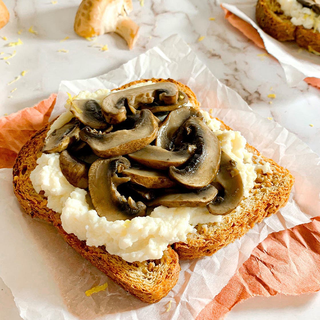 Mushroom Ricotta Toast