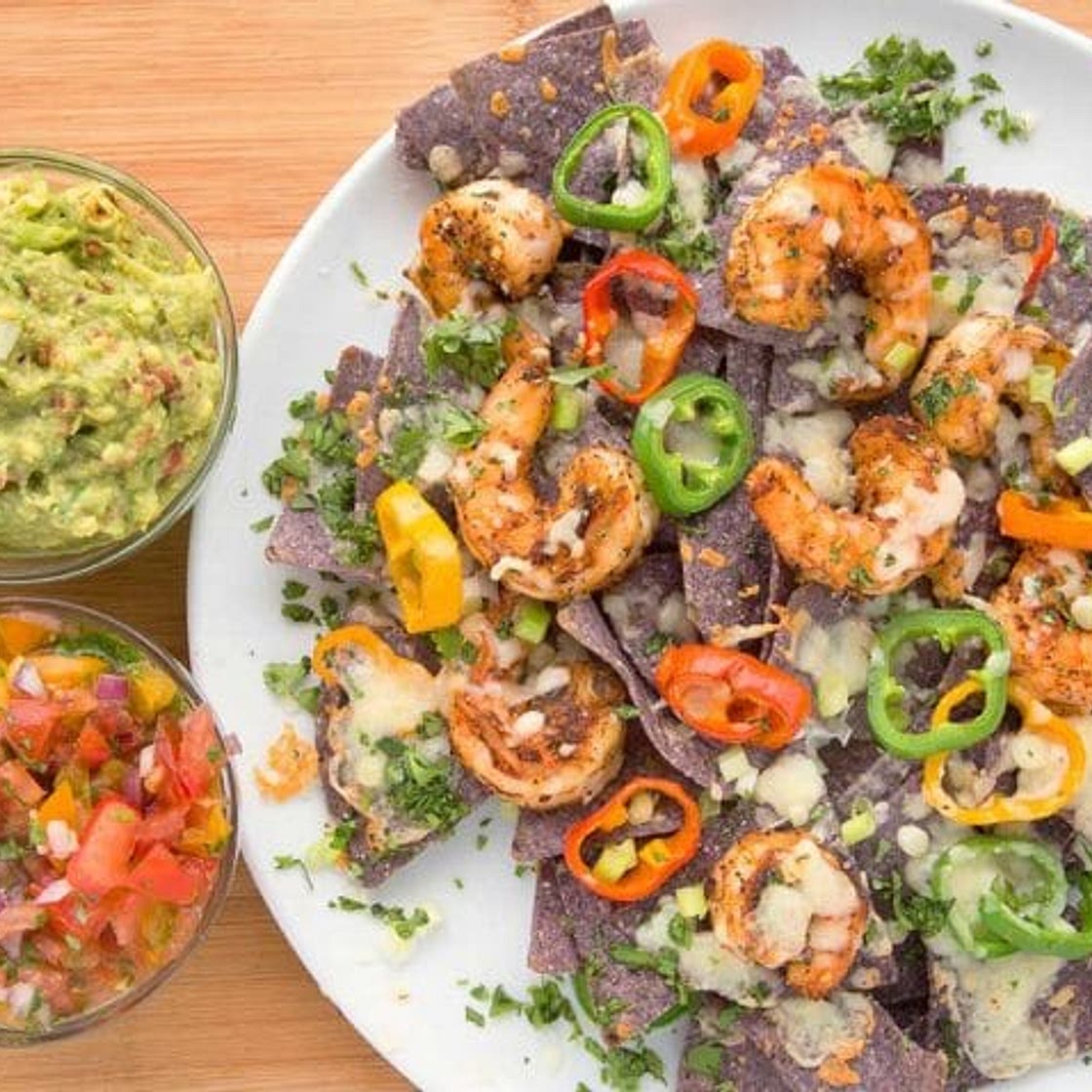 Blackened Shrimp Nachos