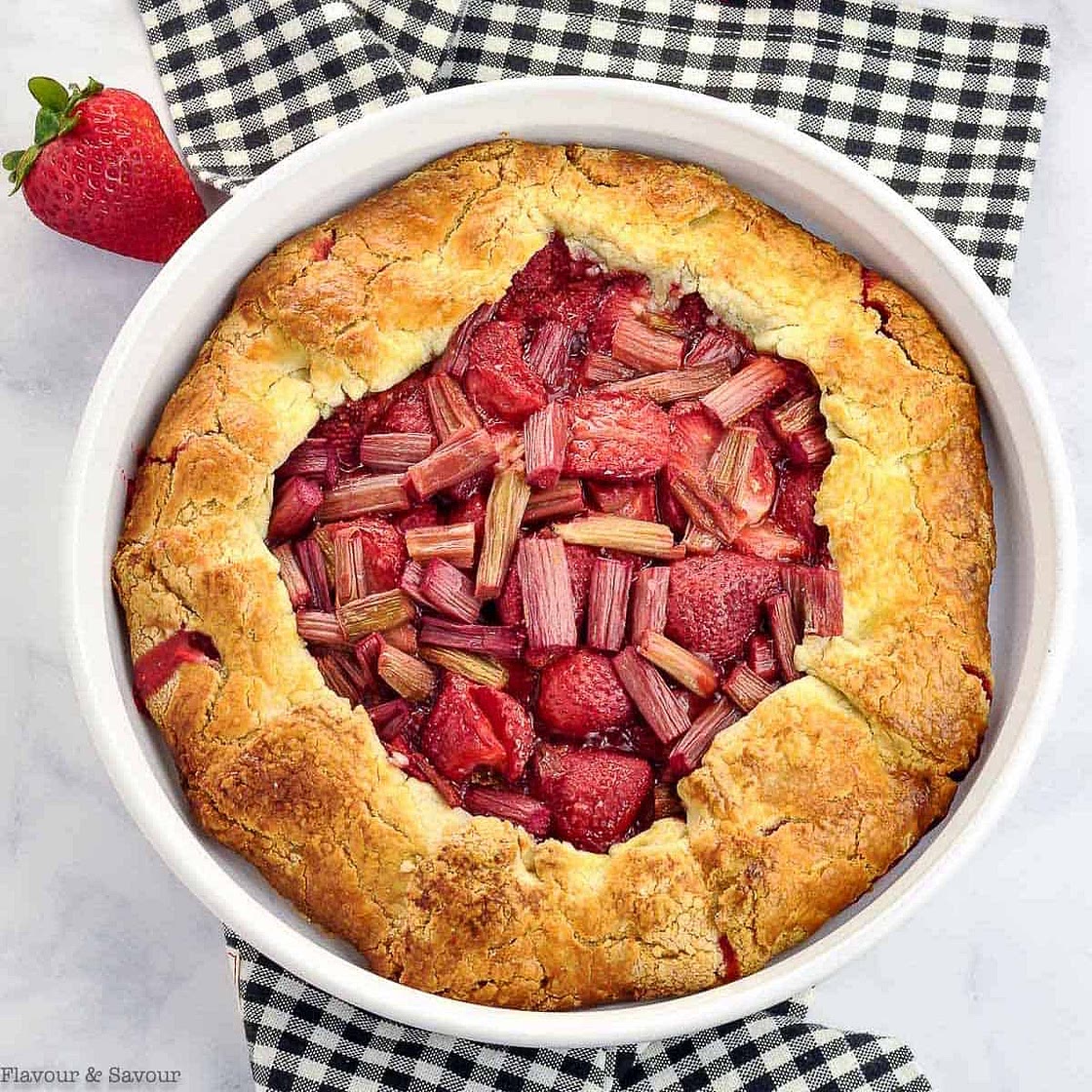 Gluten-Free Strawberry Rhubarb Galette