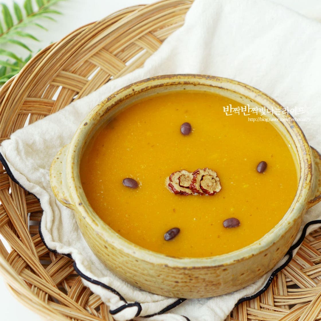 늙은호박죽 만들기 찹쌀가루 호박죽 끓이기