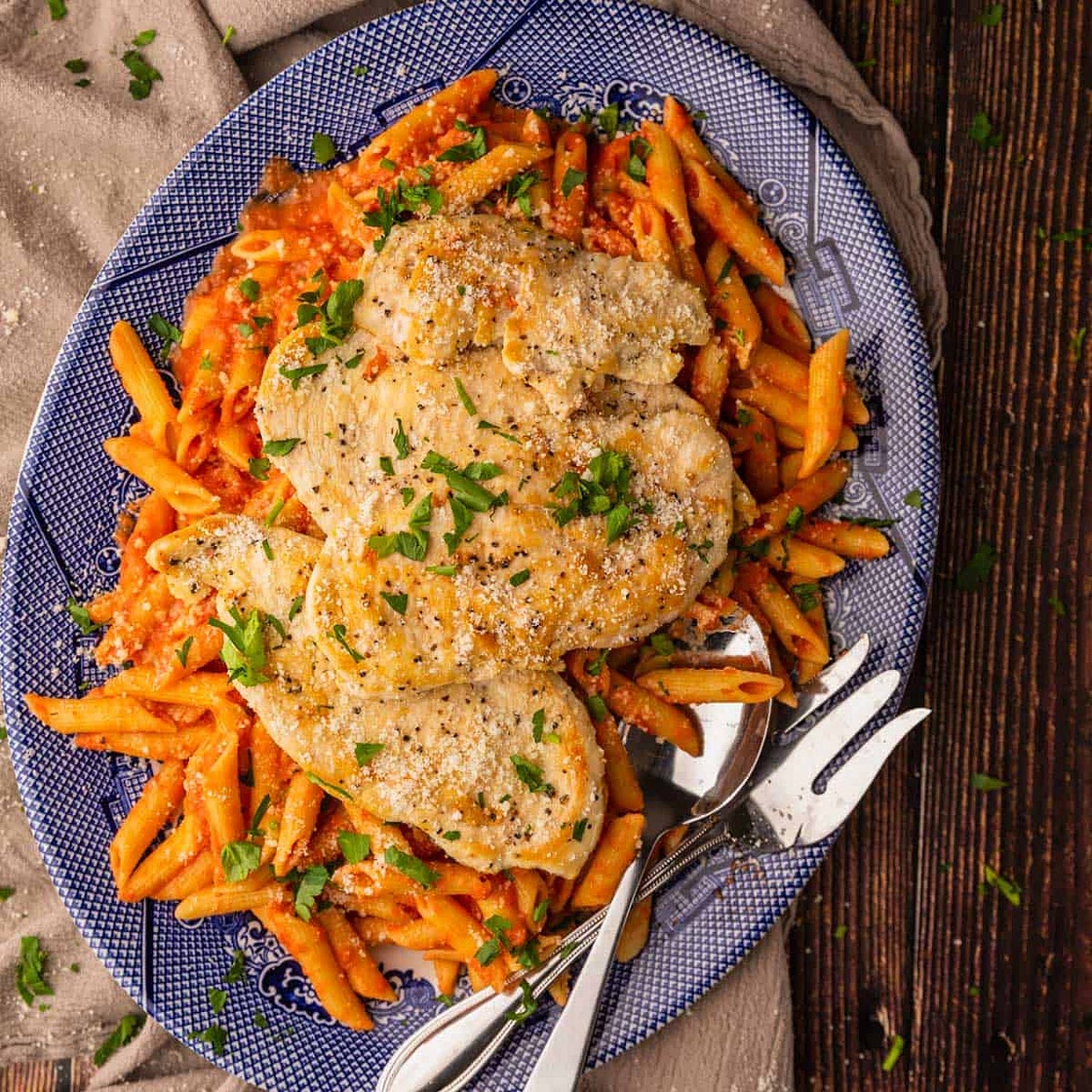 Penne alla Vodka with Chicken