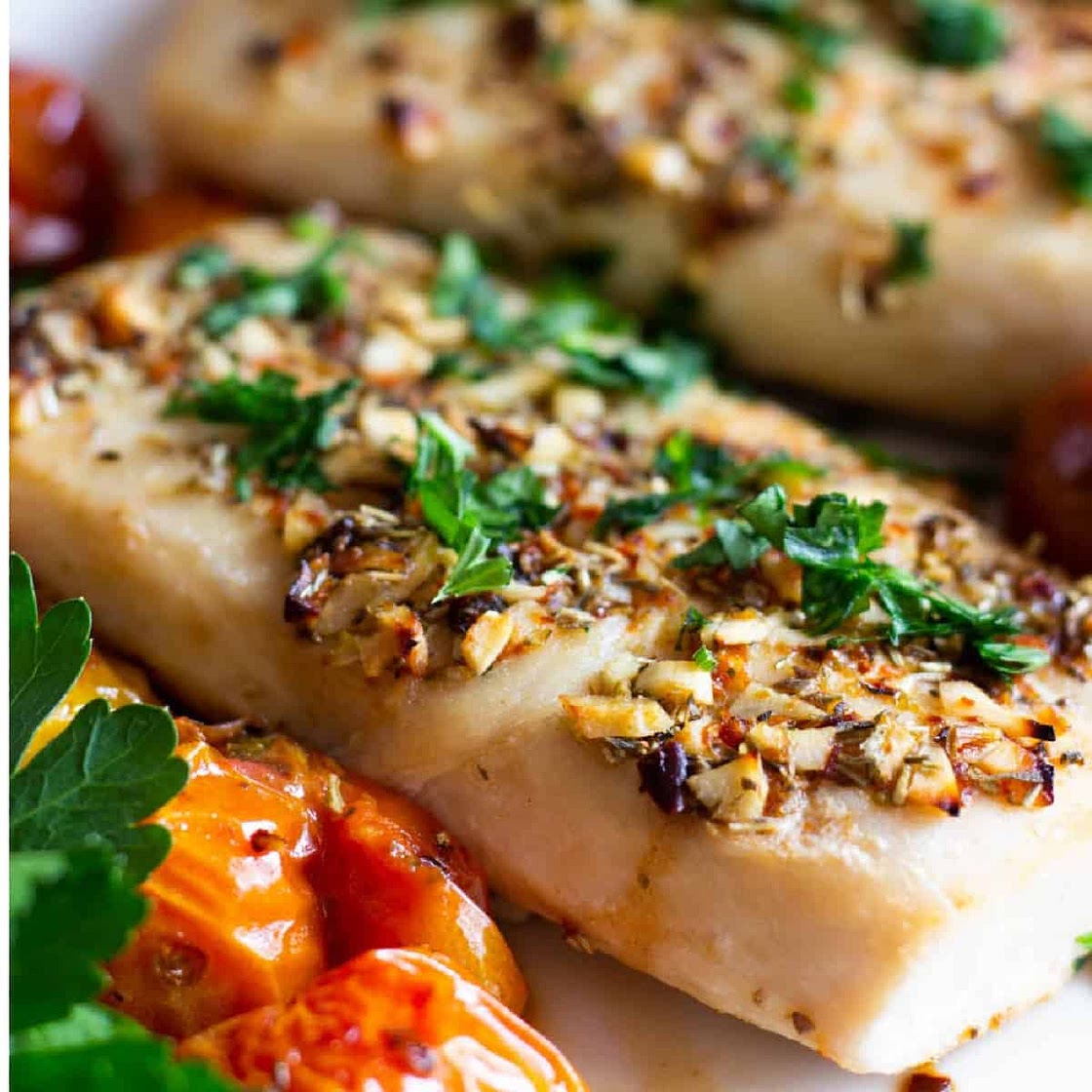 Baked Mahi Mahi, Greek Style!