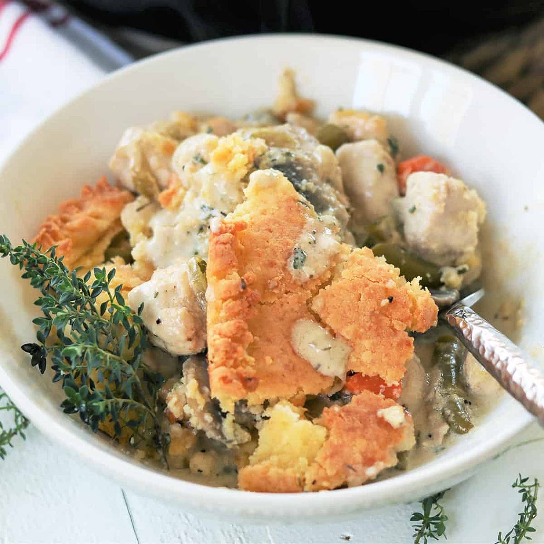 Keto Chicken Pot Pie Casserole