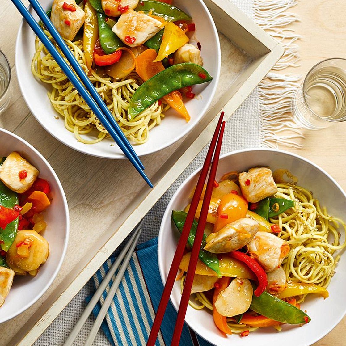 Firecracker chicken stir-fry