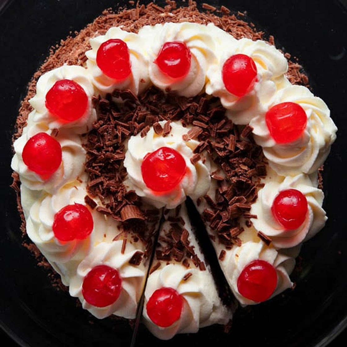 Eggless Black Forest Cake Recipe