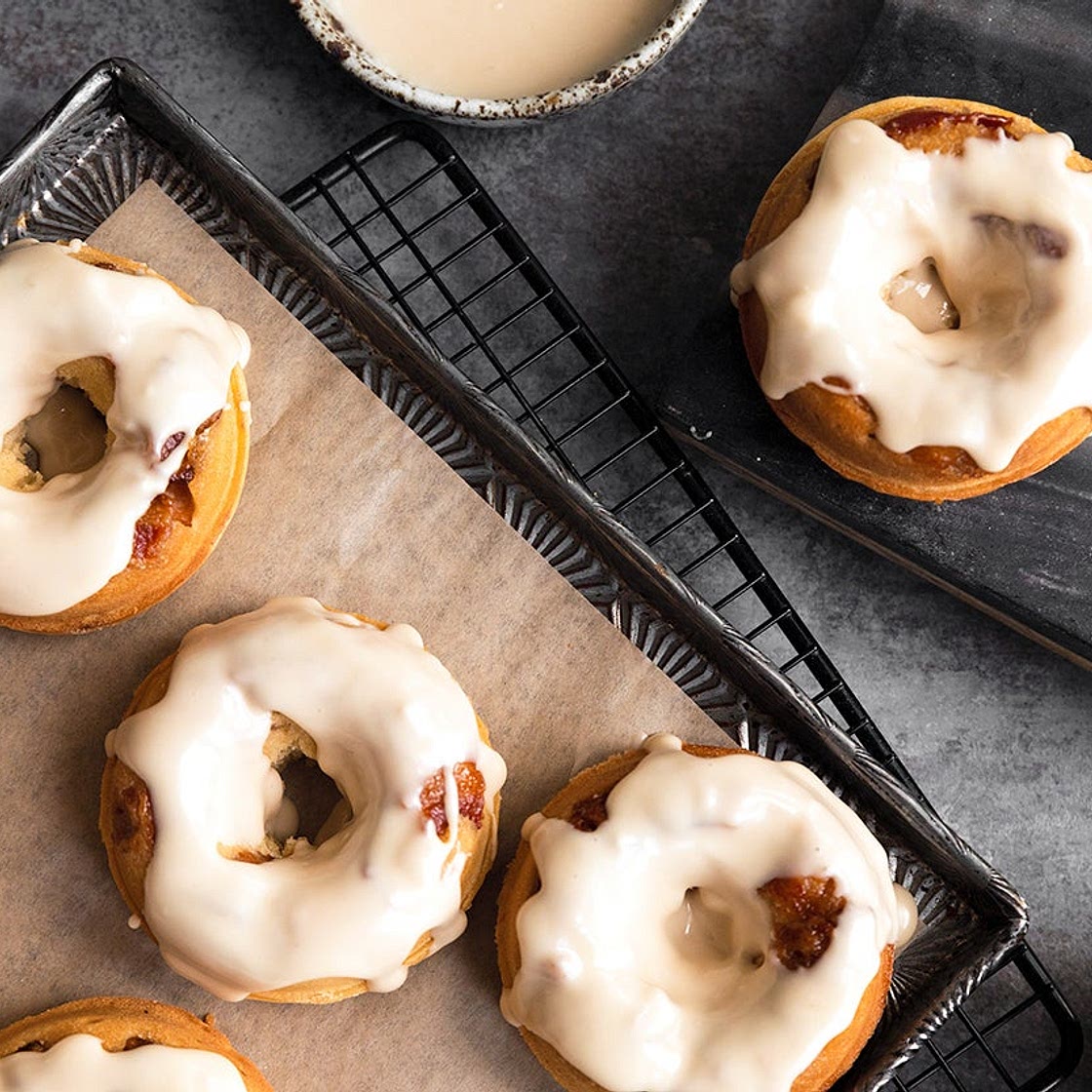 Maple-Glazed Bacon Doughnuts