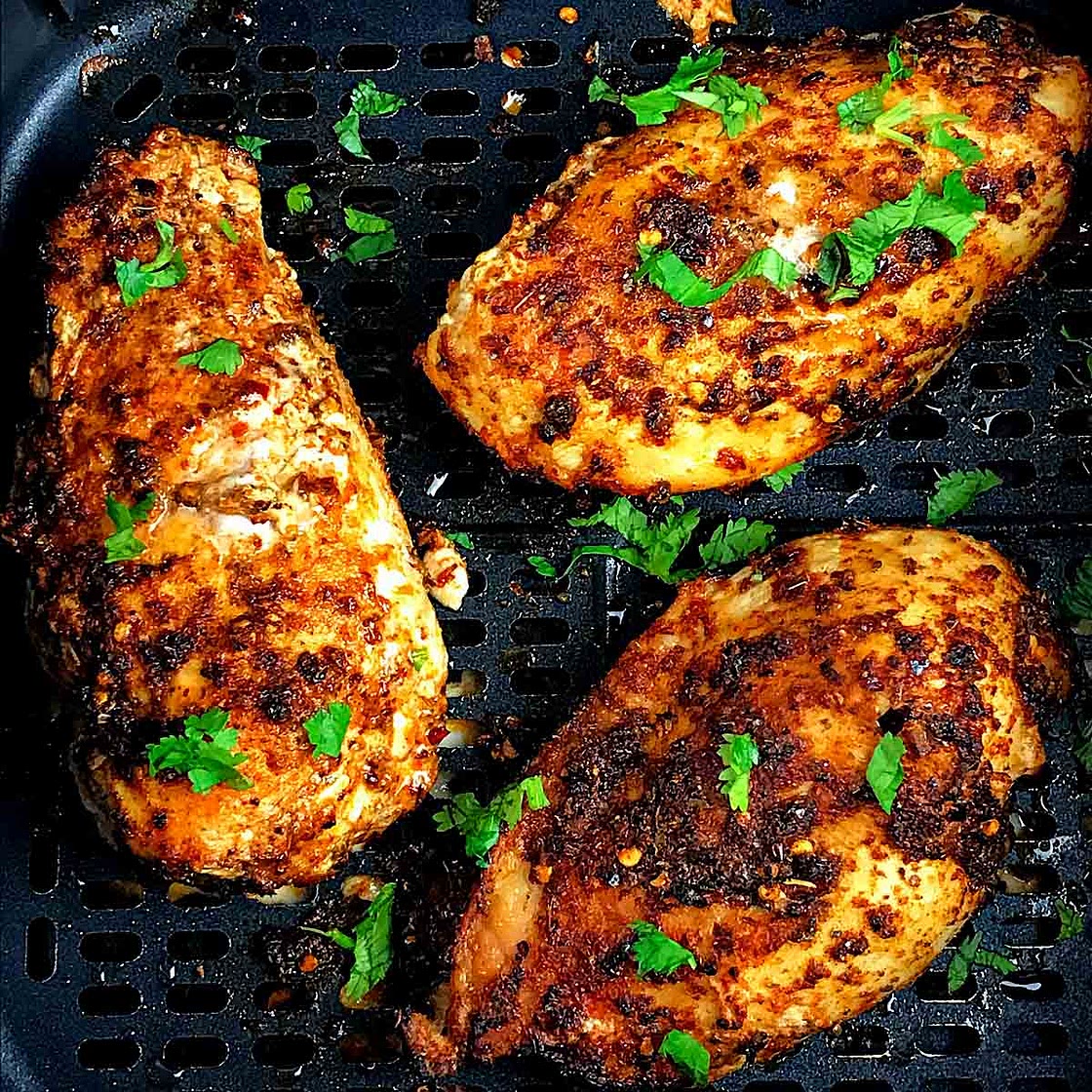 Air fryer frozen chicken breast recipe