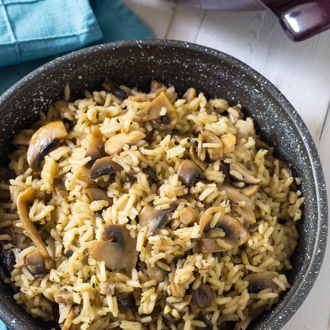 Mushroom Rice Pilaf