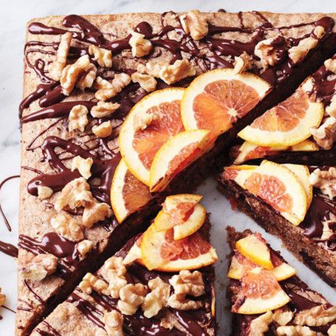Passover Chocolate-Walnut Cake with Orange
