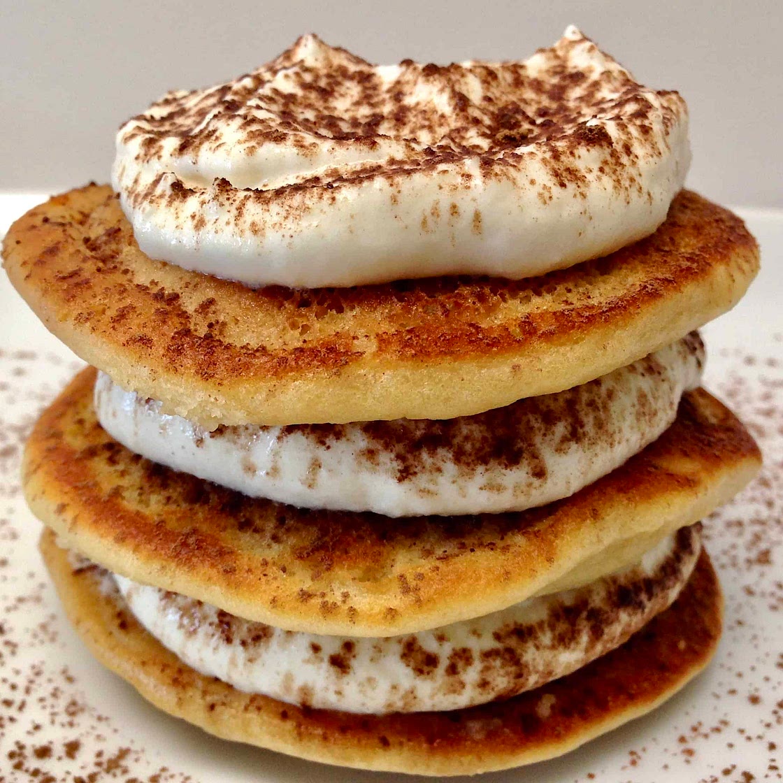 Keto Tiramisu Pancakes