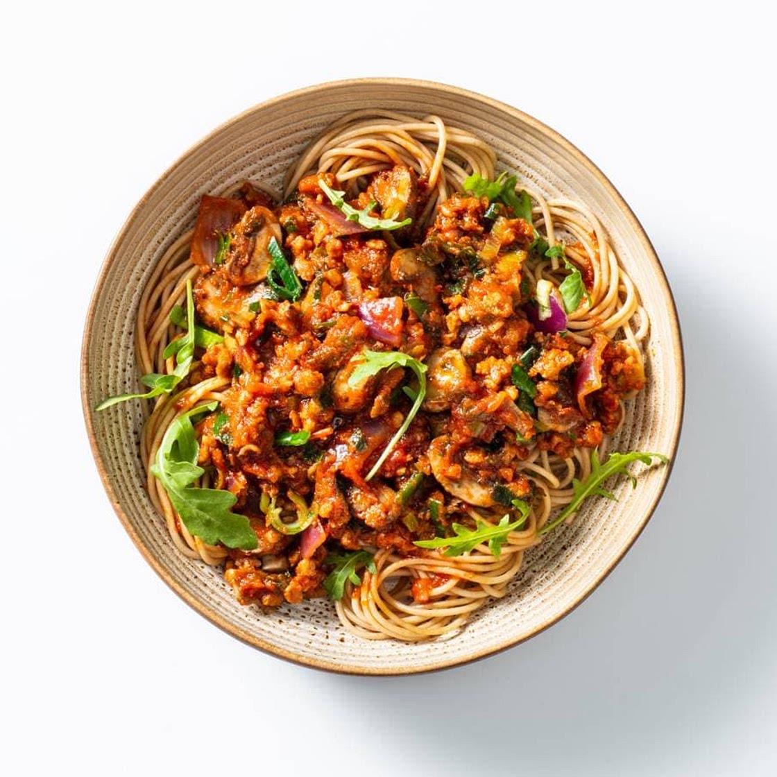 Spaghetti bolognese met vegetarisch Gehackt
