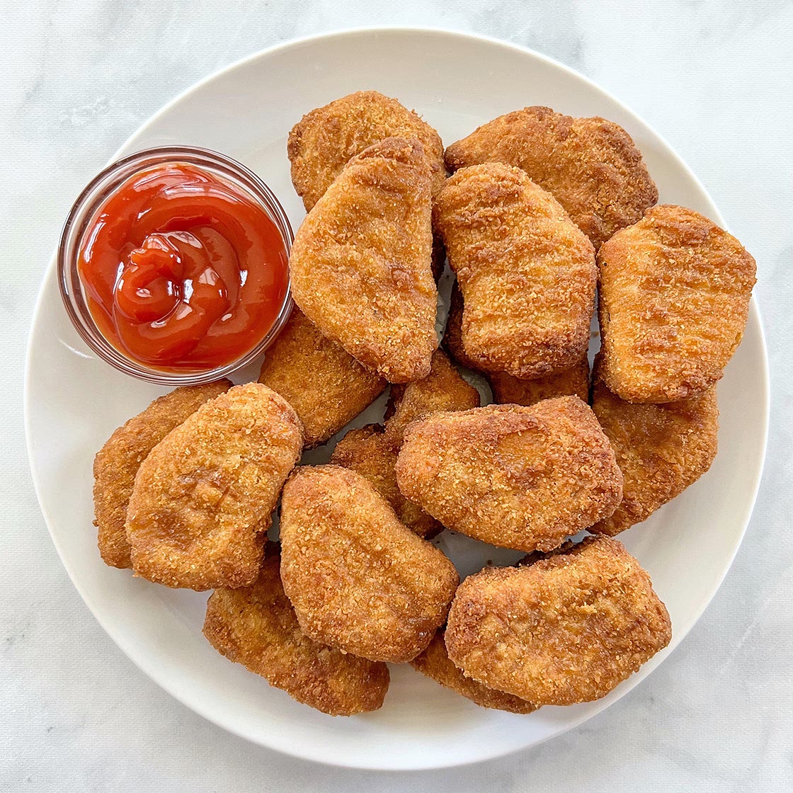 Air Fryer Frozen Vegan Nuggets