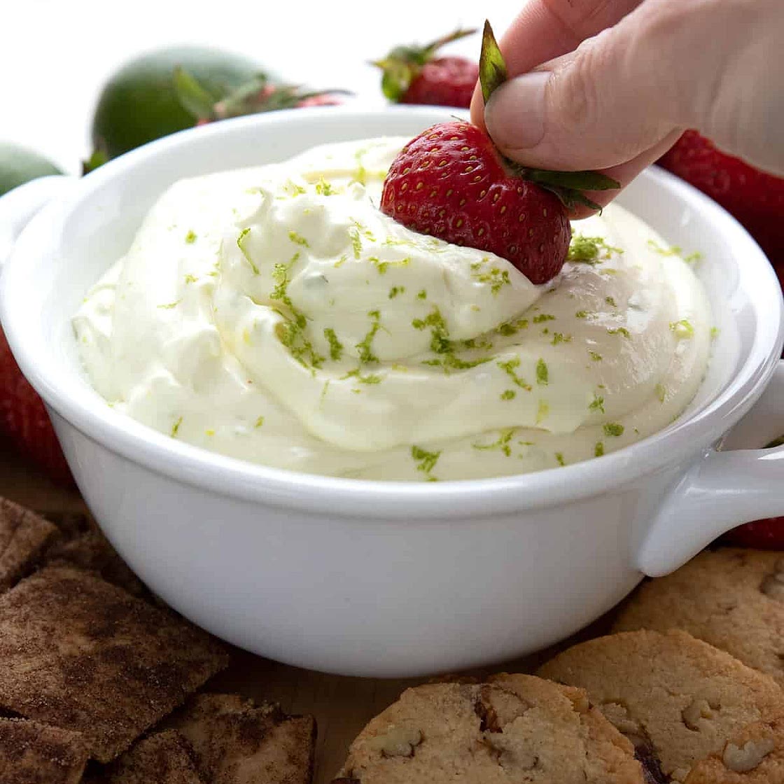 Keto Key Lime Fruit Dip