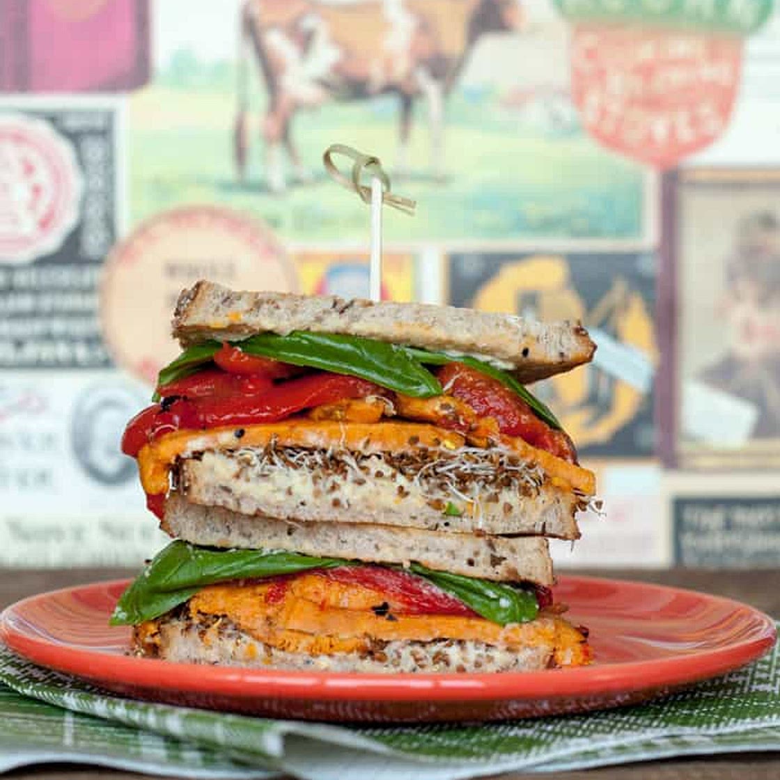 Mediterranean Veggie Sandwich