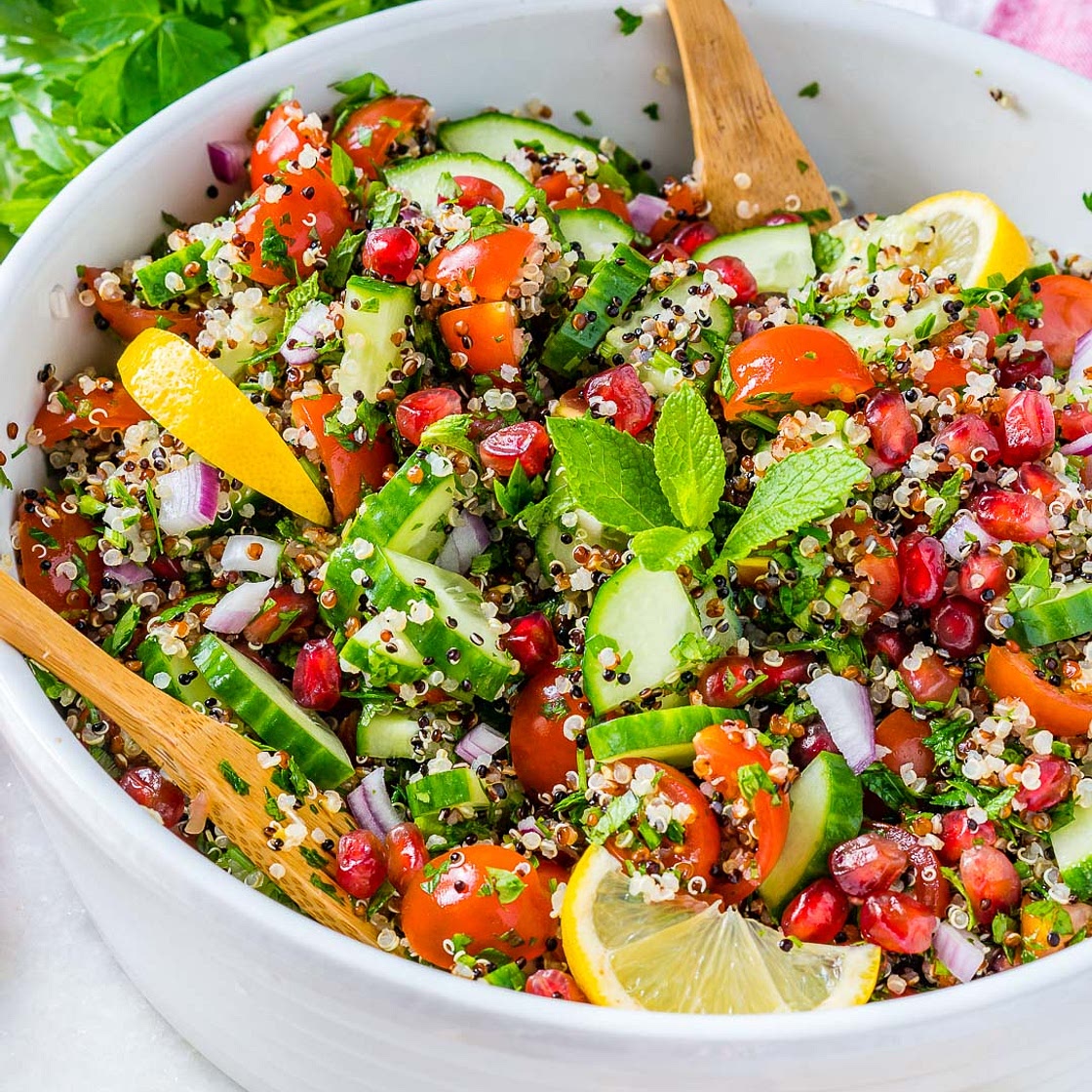 Loaded Lemony Quinoa Tabbouleh Recipe