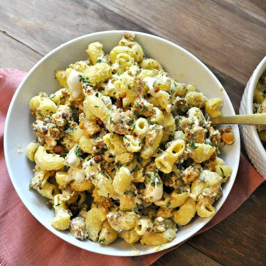 Cheesy Ranch Vegan Hamburger Helper