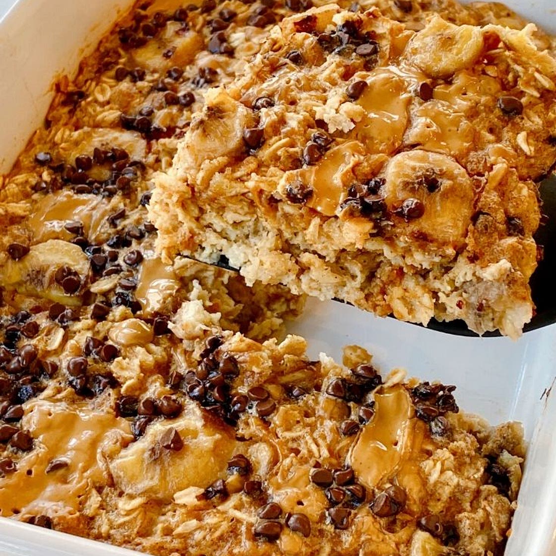 Peanut Butter Banana Oatmeal Bake