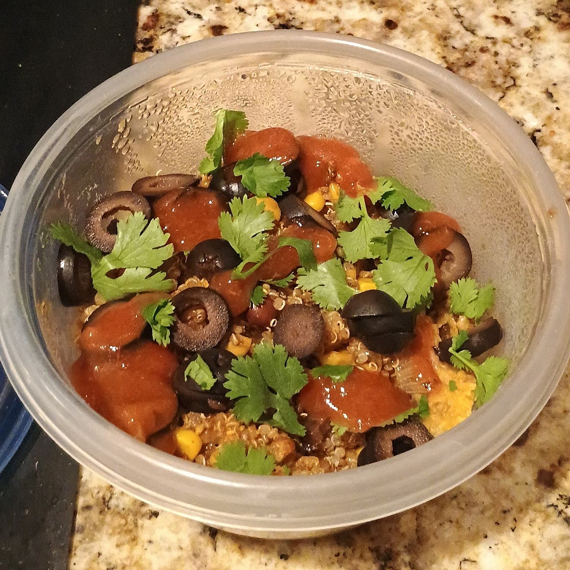 Cheesy Black Bean & Quinoa Skillet Casserole