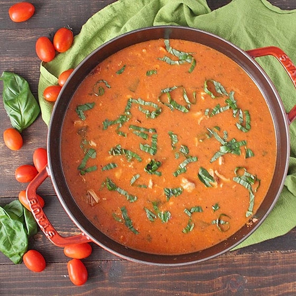 Paleo Creamy Chicken Tomato Soup