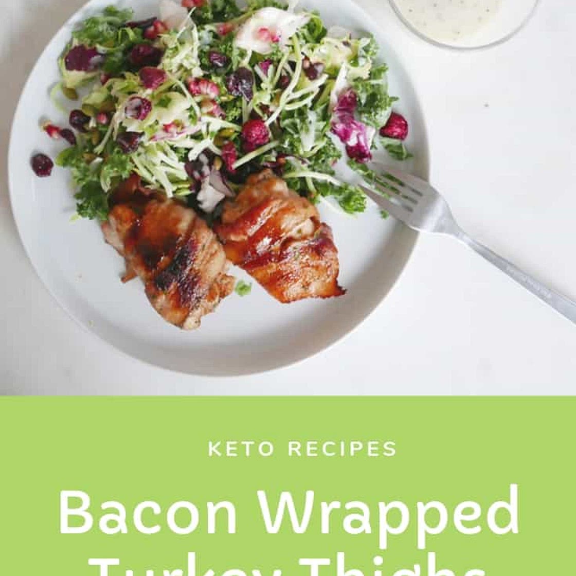 Bacon Wrapped Turkey Thighs | Easy Oven Recipe