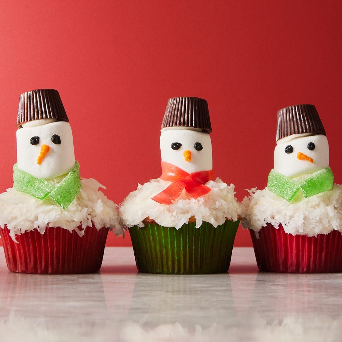 Snowman Cupcakes