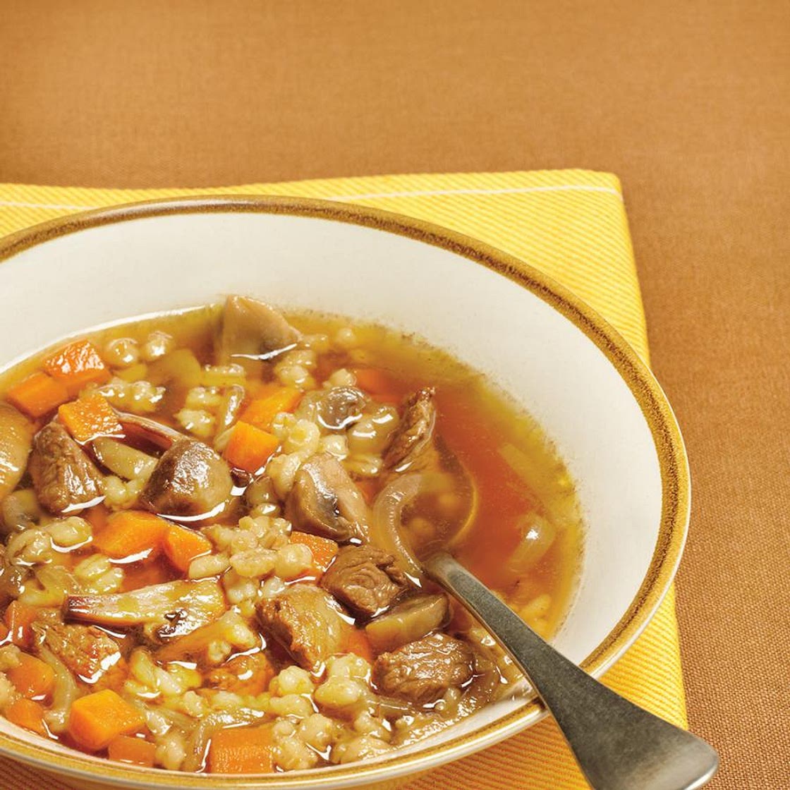 Soupe boeuf et orge