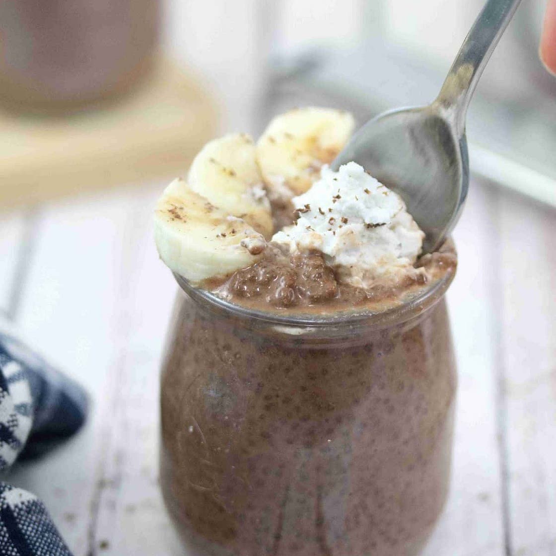 Dairy-Free Chocolate Chia Pudding With Banana