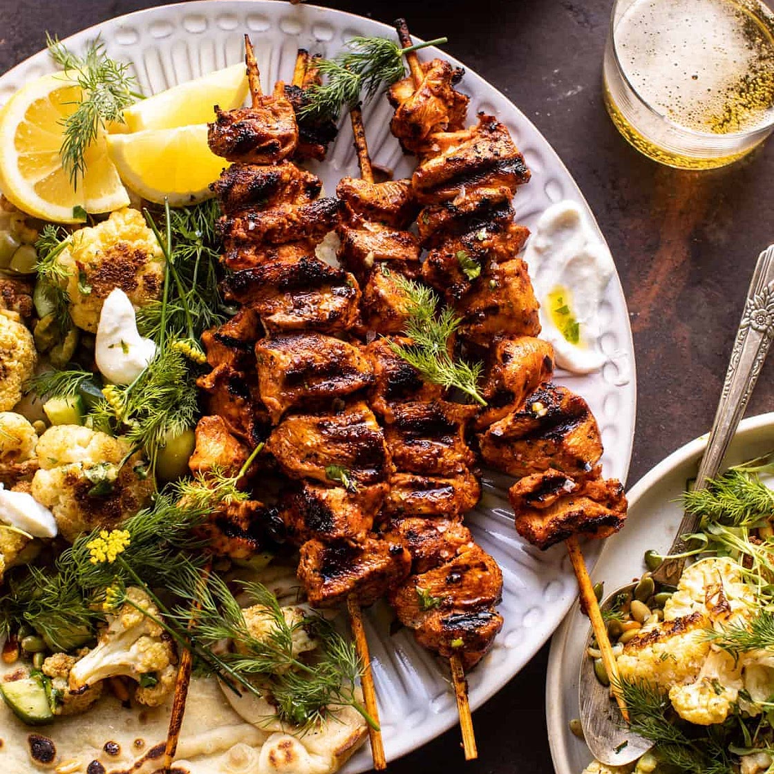 Lebanese Chicken with Charred Lemon Cauliflower
