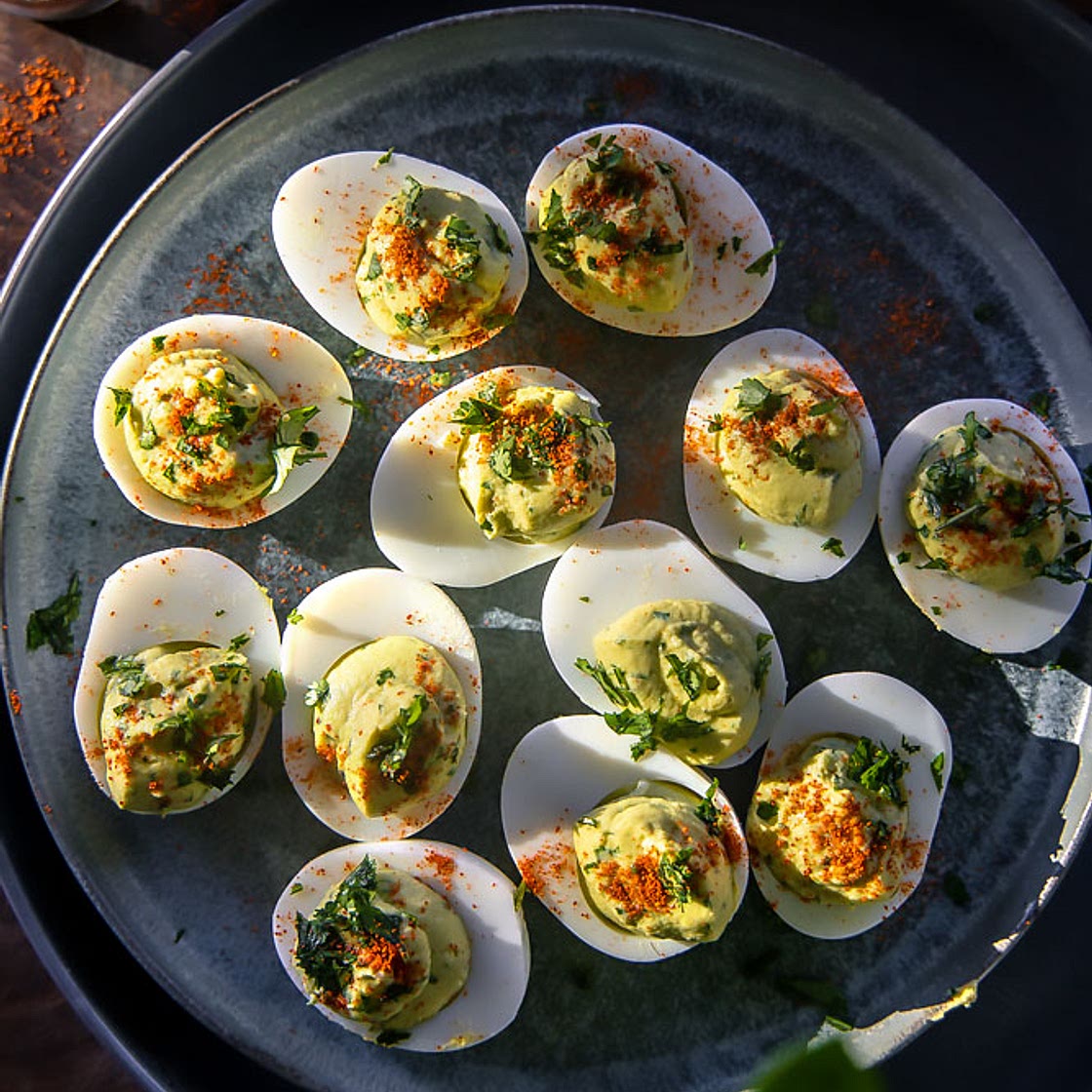 Avocado Deviled Eggs
