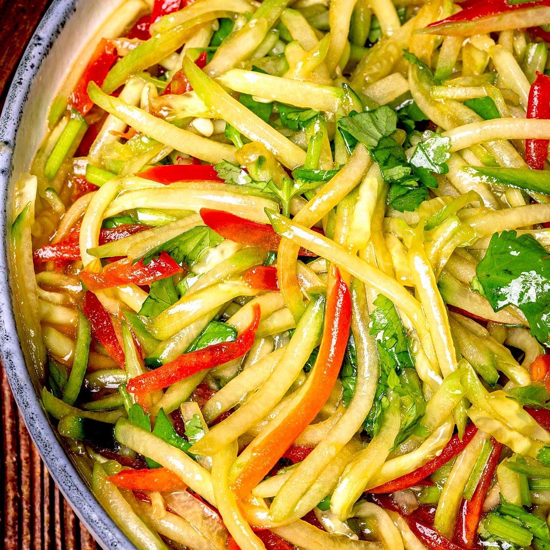 Cucumber and Bell Pepper Salad
