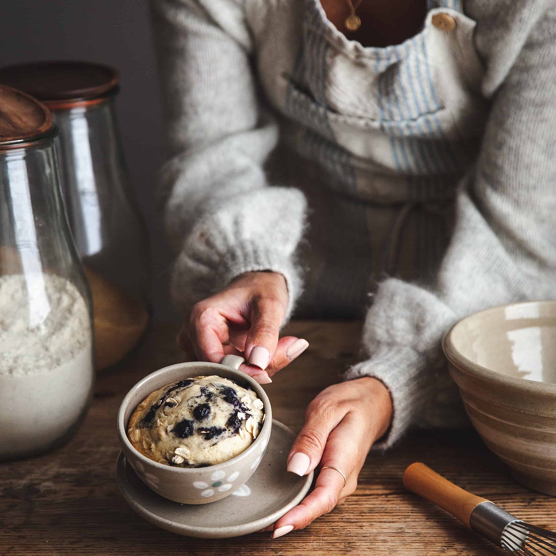 Blueberry Oat Mug Muffin