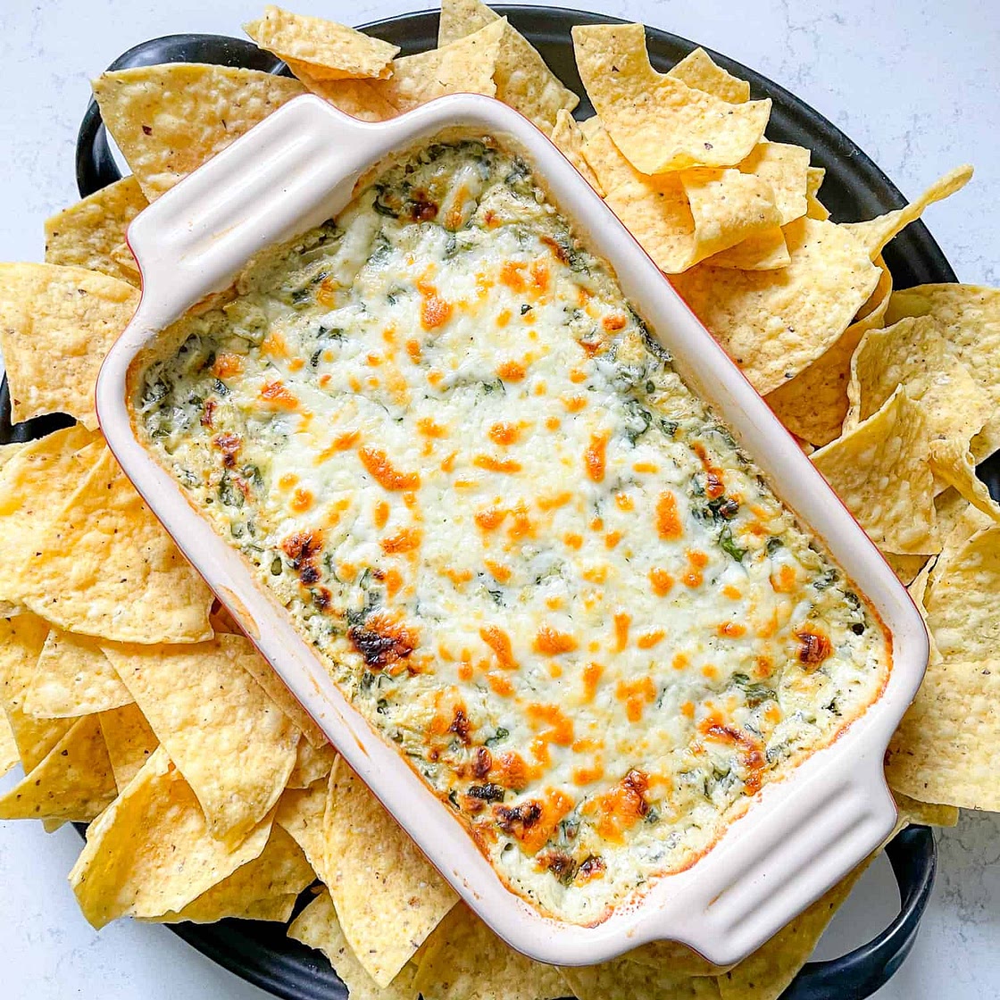 Oven-Baked Spinach and Artichoke Dip Recipe