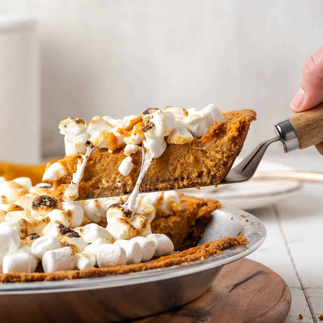 Sweet Potato Pie with Graham Cracker Crust