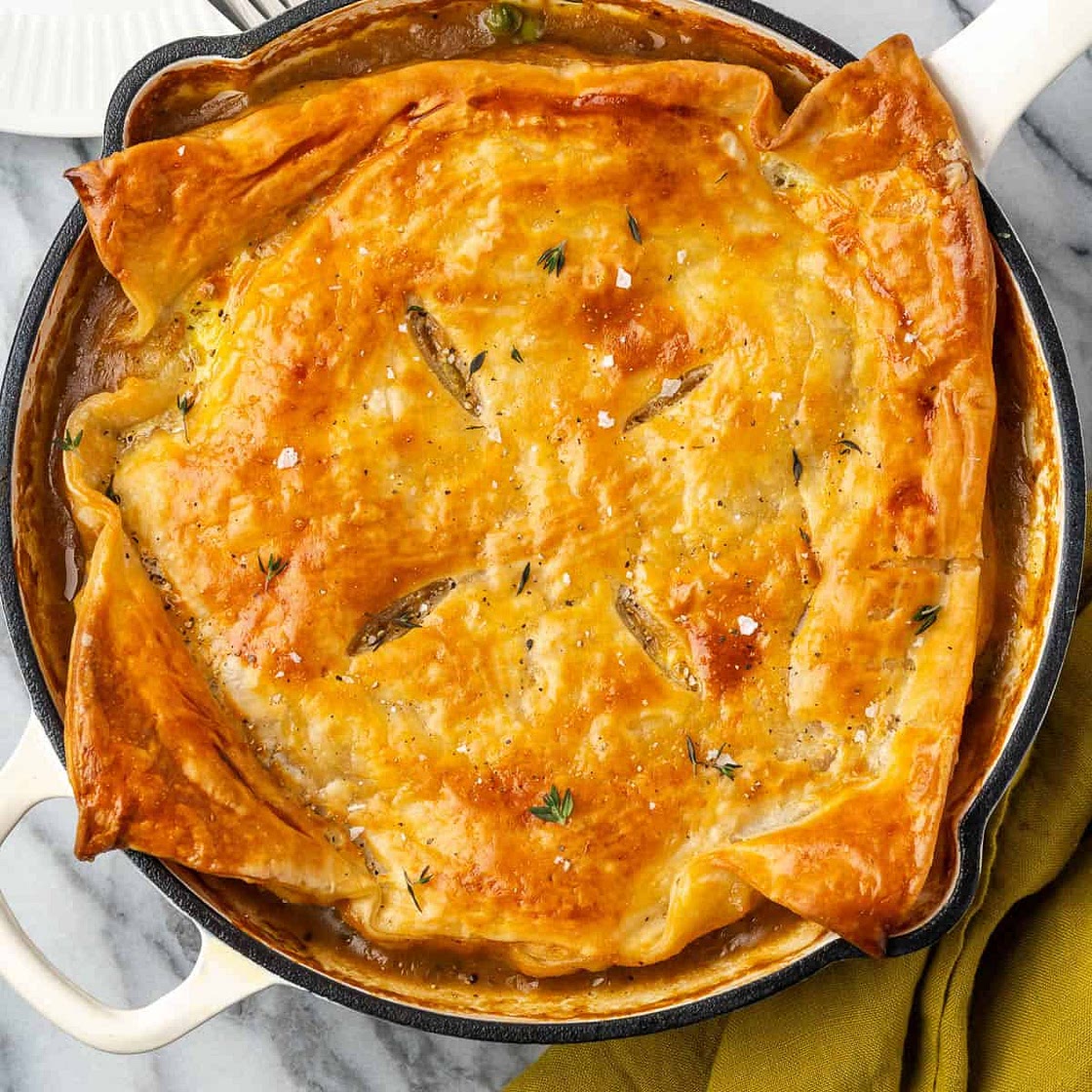 Turkey Pot Pie with Puff Pastry