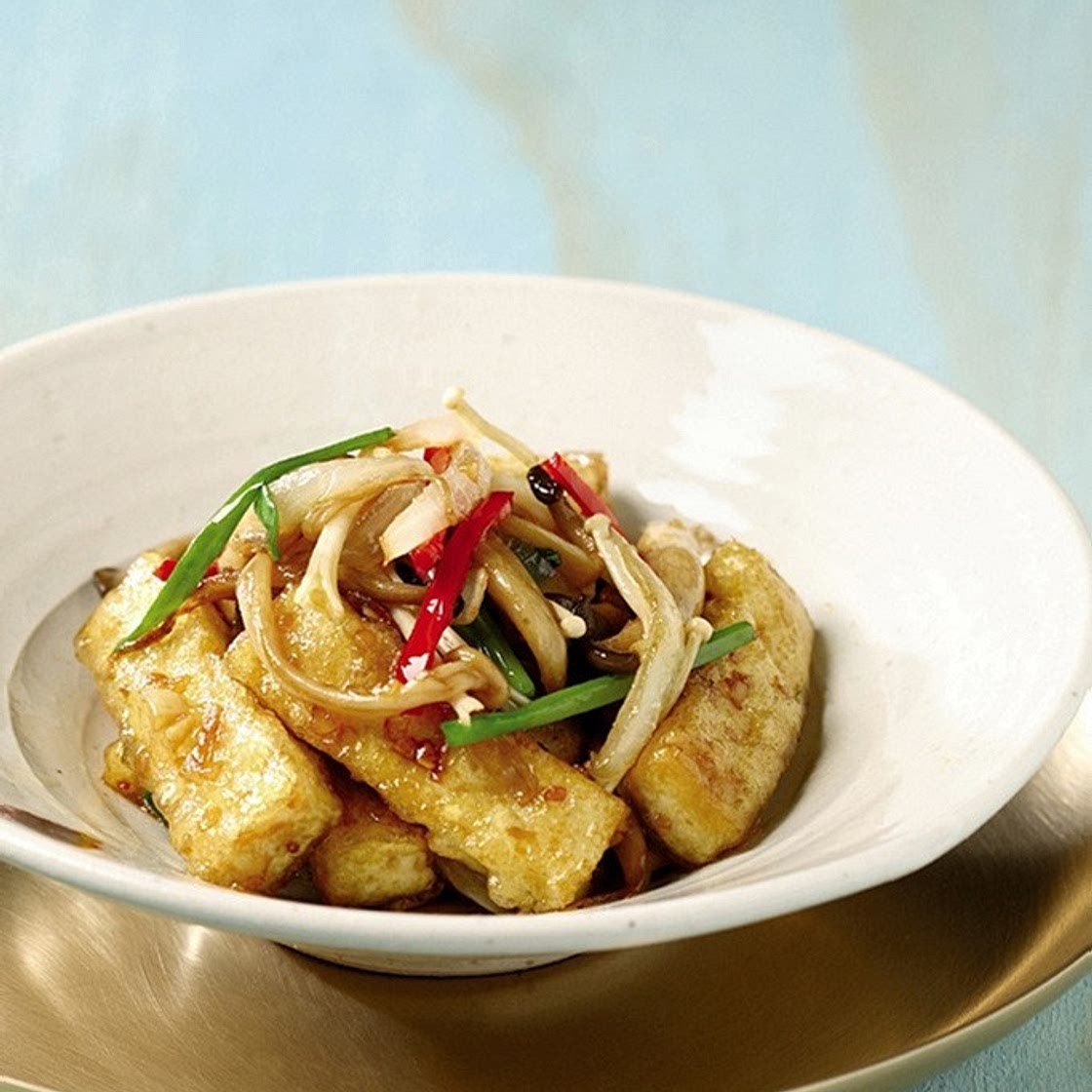 튀긴 두부 버섯볶음 만드는 법