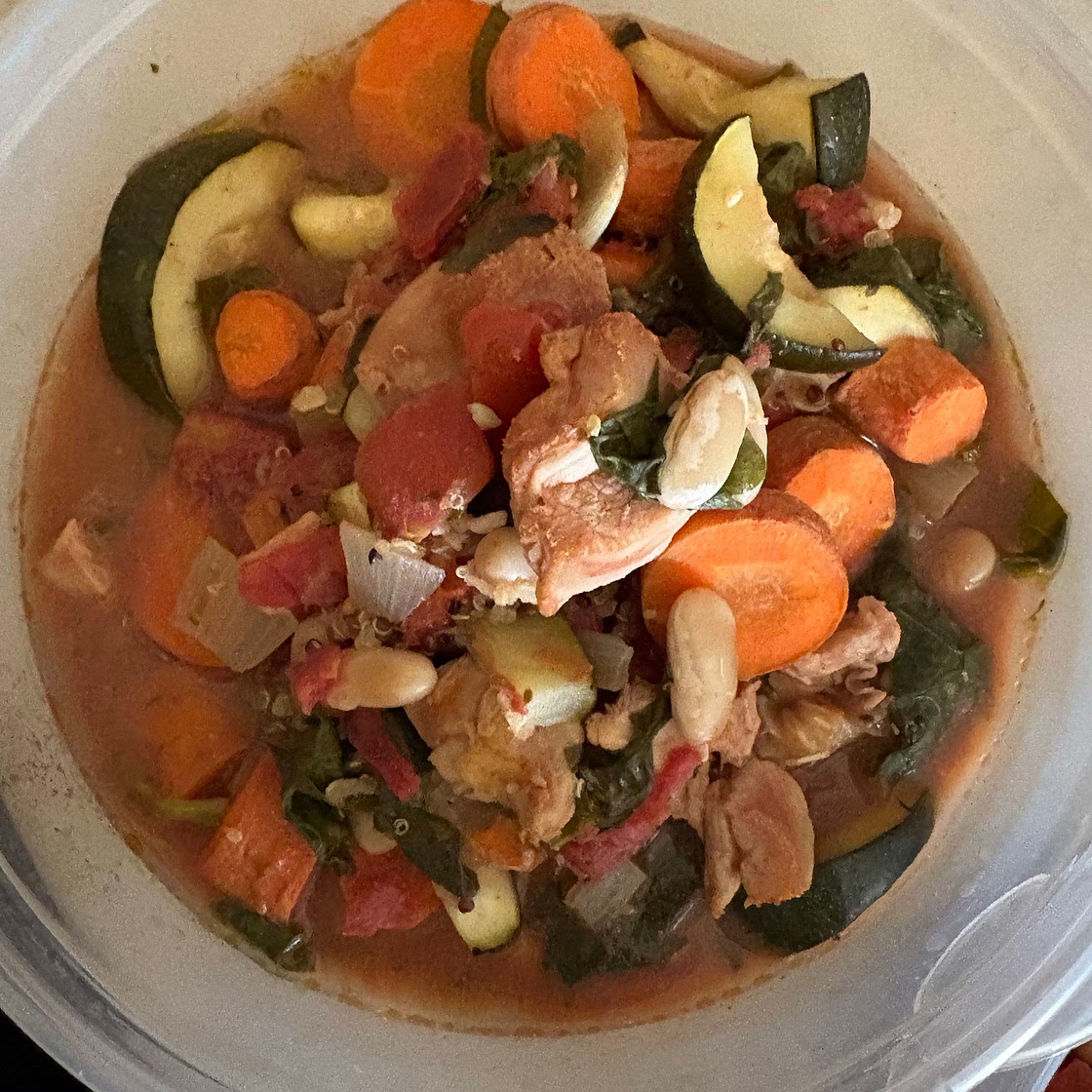 Mediterranean Chicken & Lentil Soup