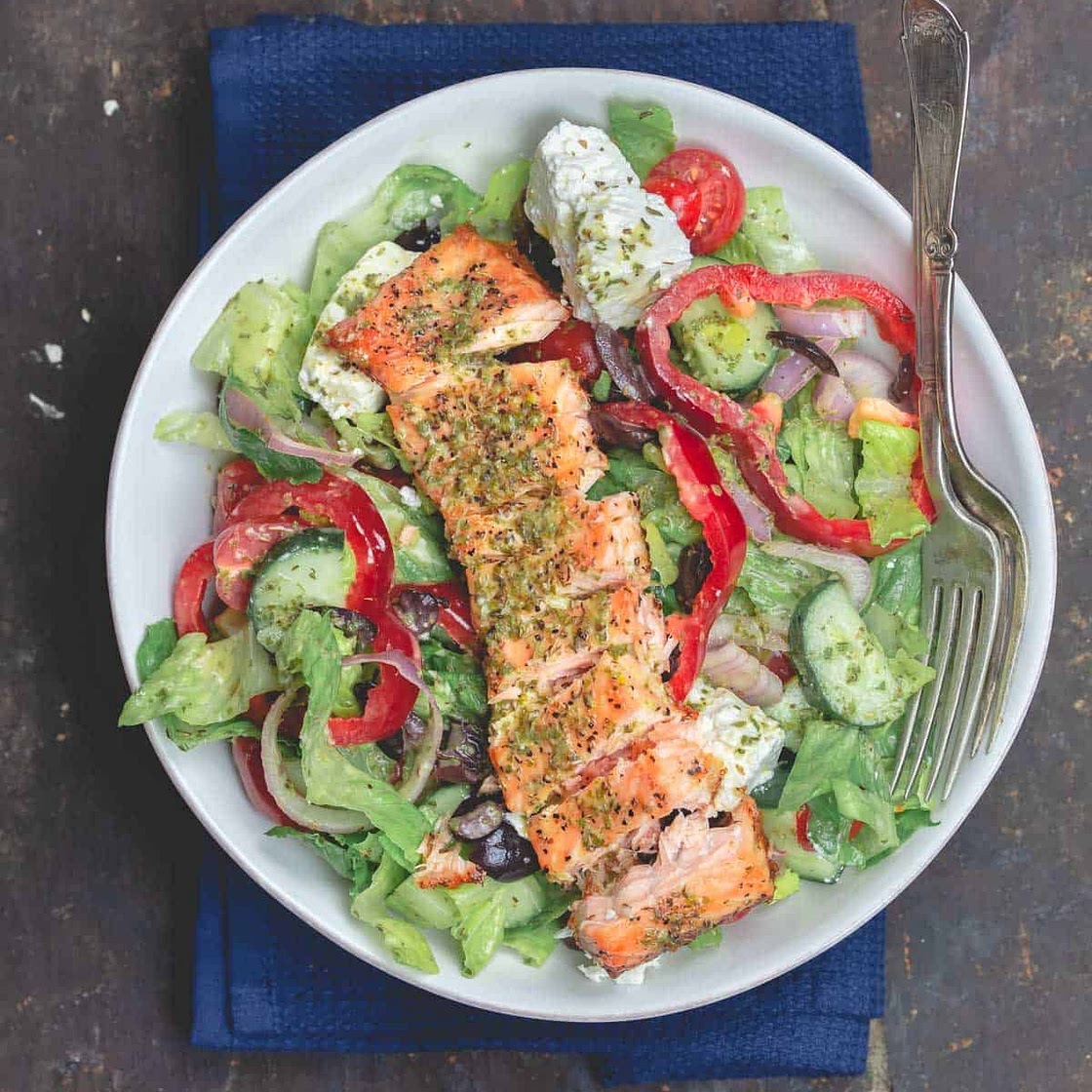 Greek Salmon Salad Recipe