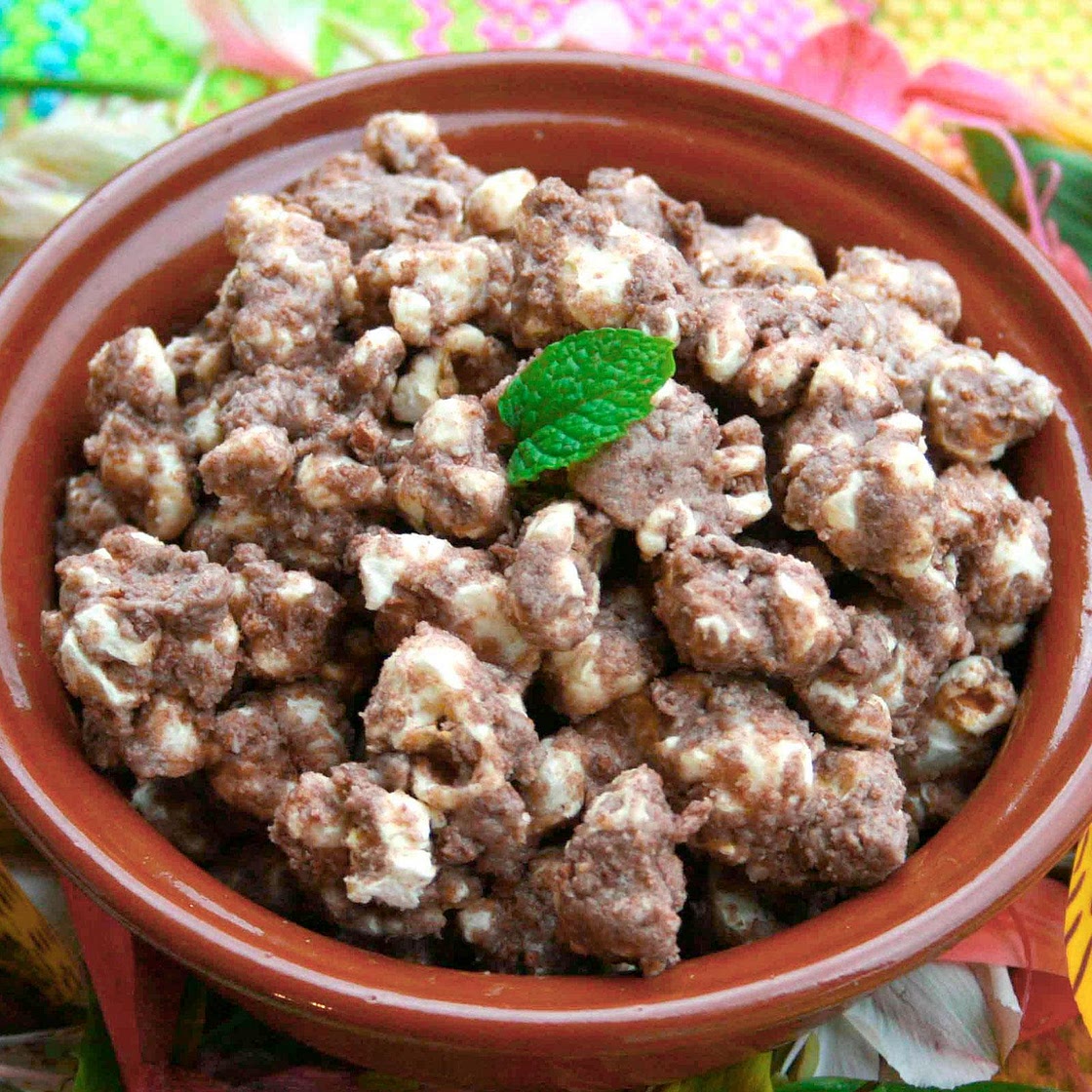 Receita de Pipoca de Oreo